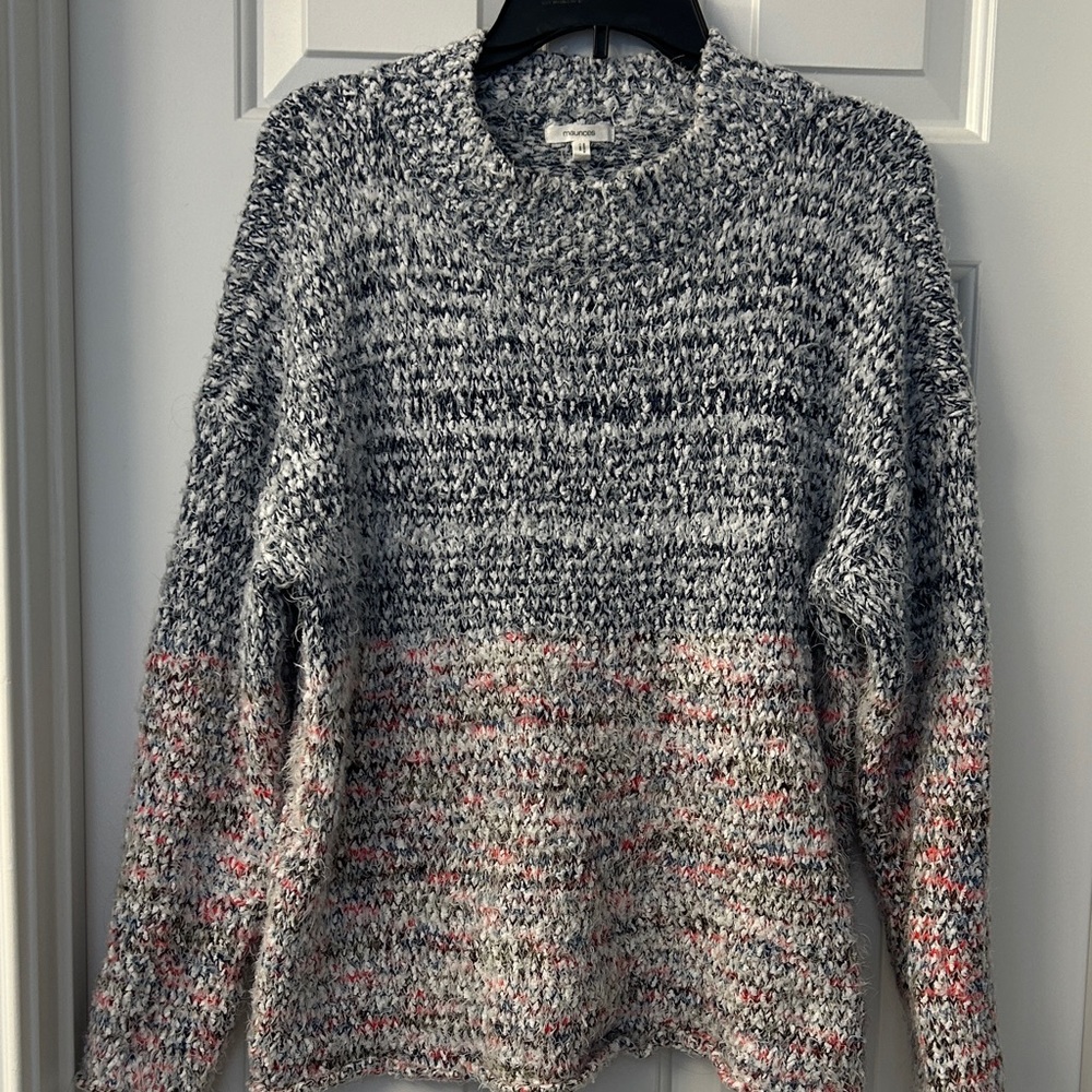 Maurices Women's Sweater - Black and Pink Mix